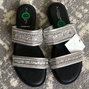 A. Giannetti Embellished Sandals